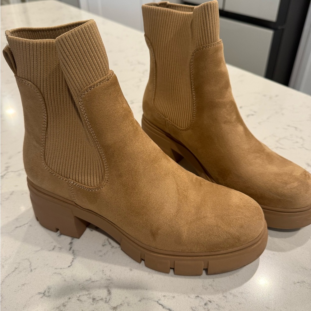 Tan Suede Ankle Boots